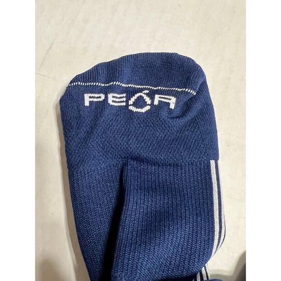 2 PEAR Sox Striped Baseball Softball Football Compression Socks Blue Large New - Picture 6 of 6